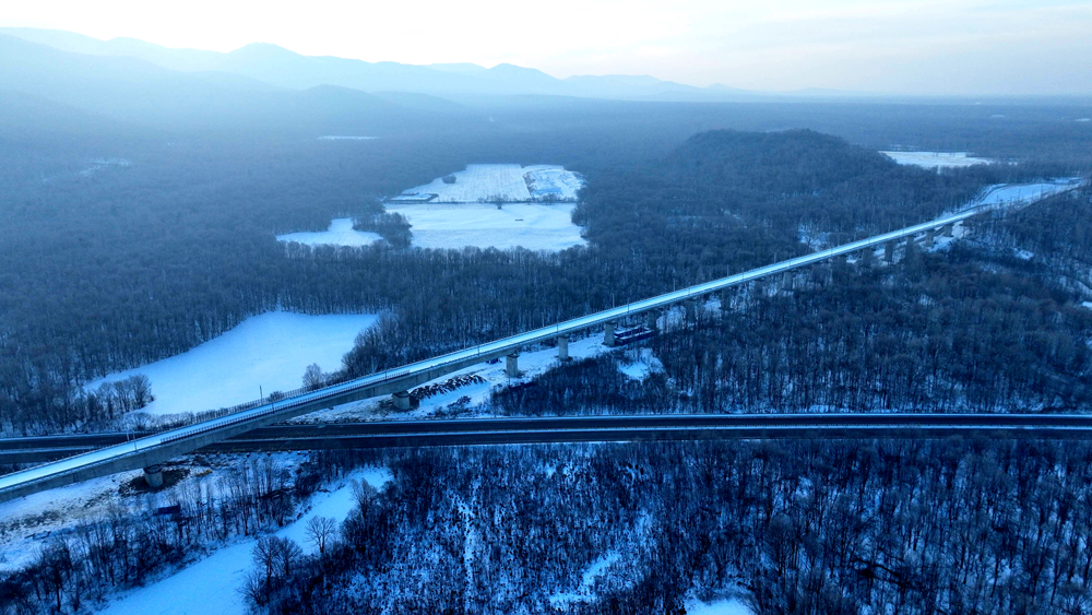 哈伊高铁正线全长300公里，设计时速250公里，由哈尔滨至铁力段、铁力至伊春段共同组成。哈伊高铁于2024年5月28日正式启动铺轨，中铁四局承担铁伊段二标路面标52公里、铁伊段全线112公里及哈铁段部分铺轨任务。